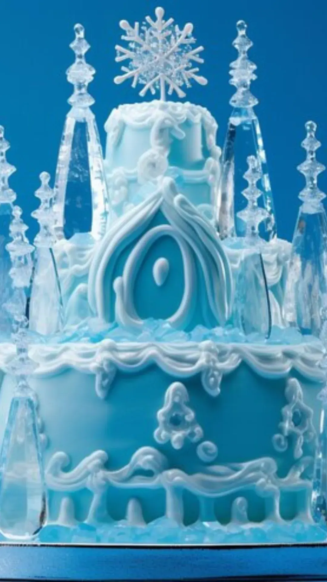 Frozen-Inspired Naked Cake Ideas