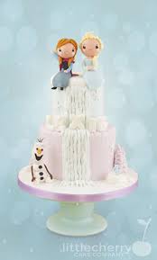 Frozen Waterfall Cake design 